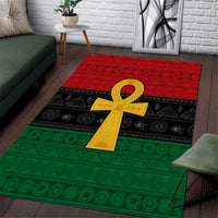 Pan African Ankh Area Rug Egyptian Cross - Wonder Print Shop