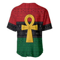 Pan African Ankh Baseball Jersey Egyptian Cross - Wonder Print Shop