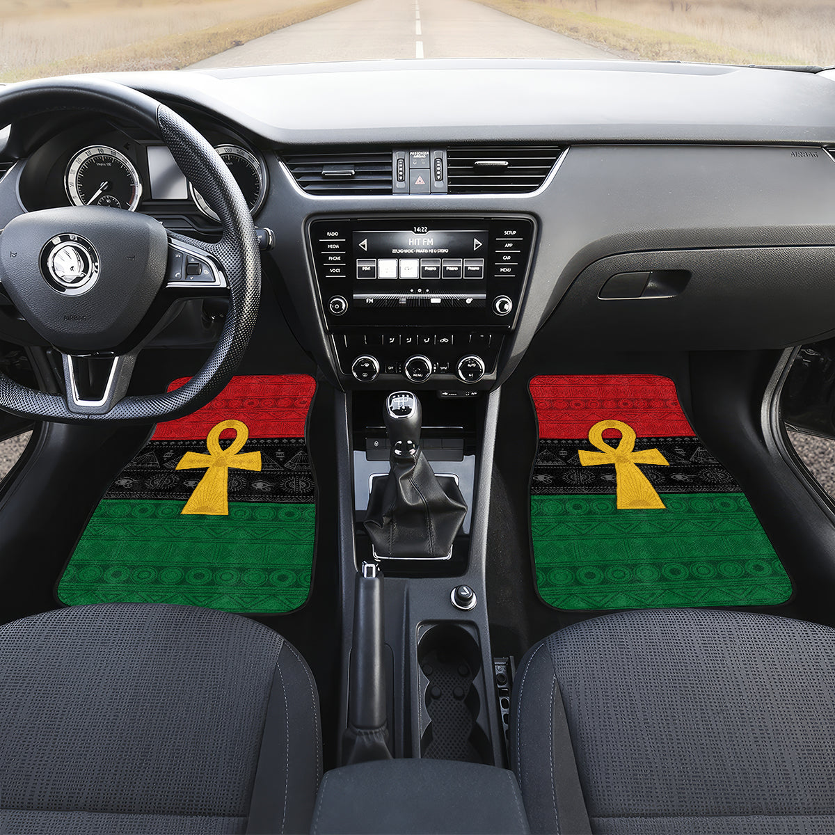 Pan African Ankh Car Mats Egyptian Cross - Wonder Print Shop