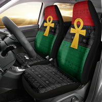 Pan African Ankh Car Seat Cover Egyptian Cross - Wonder Print Shop