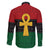 Pan African Ankh Family Matching Mermaid Dress and Hawaiian Shirt Egyptian Cross - Wonder Print Shop
