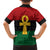 Pan African Ankh Family Matching Off Shoulder Short Dress and Hawaiian Shirt Egyptian Cross