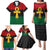 Pan African Ankh Family Matching Puletasi and Hawaiian Shirt Egyptian Cross