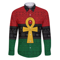 Pan African Ankh Family Matching Puletasi and Hawaiian Shirt Egyptian Cross - Wonder Print Shop