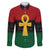 Pan African Ankh Family Matching Puletasi and Hawaiian Shirt Egyptian Cross - Wonder Print Shop