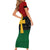 Pan African Ankh Family Matching Short Sleeve Bodycon Dress and Hawaiian Shirt Egyptian Cross - Wonder Print Shop