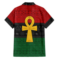 Pan African Ankh Hawaiian Shirt Egyptian Cross - Wonder Print Shop
