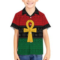 Pan African Ankh Hawaiian Shirt Egyptian Cross - Wonder Print Shop