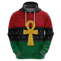 Pan African Ankh Hoodie Egyptian Cross - Wonder Print Shop