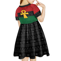 Pan African Ankh Kid Short Sleeve Dress Egyptian Cross - Wonder Print Shop