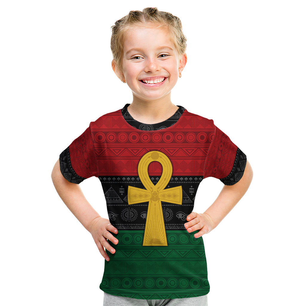 Pan African Ankh Kid T Shirt Egyptian Cross - Wonder Print Shop