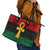 Pan African Ankh Leather Tote Bag Egyptian Cross - Wonder Print Shop
