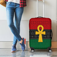 Pan African Ankh Luggage Cover Egyptian Cross - Wonder Print Shop