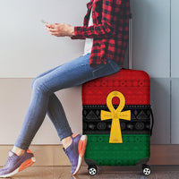Pan African Ankh Luggage Cover Egyptian Cross - Wonder Print Shop