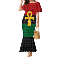 Pan African Ankh Mermaid Dress Egyptian Cross - Wonder Print Shop