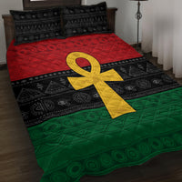 Pan African Ankh Quilt Bed Set Egyptian Cross - Wonder Print Shop