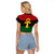 Pan African Ankh Raglan Cropped T Shirt Egyptian Cross - Wonder Print Shop