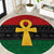 Pan African Ankh Round Carpet Egyptian Cross