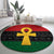 Pan African Ankh Round Carpet Egyptian Cross