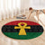 Pan African Ankh Round Carpet Egyptian Cross