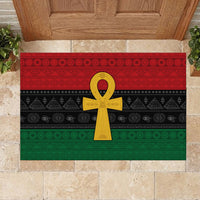 Pan African Ankh Rubber Doormat Egyptian Cross - Wonder Print Shop