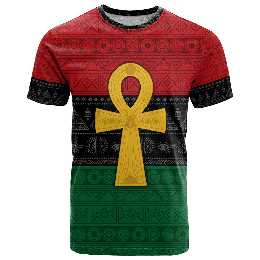 Pan African Ankh T Shirt Egyptian Cross - Wonder Print Shop