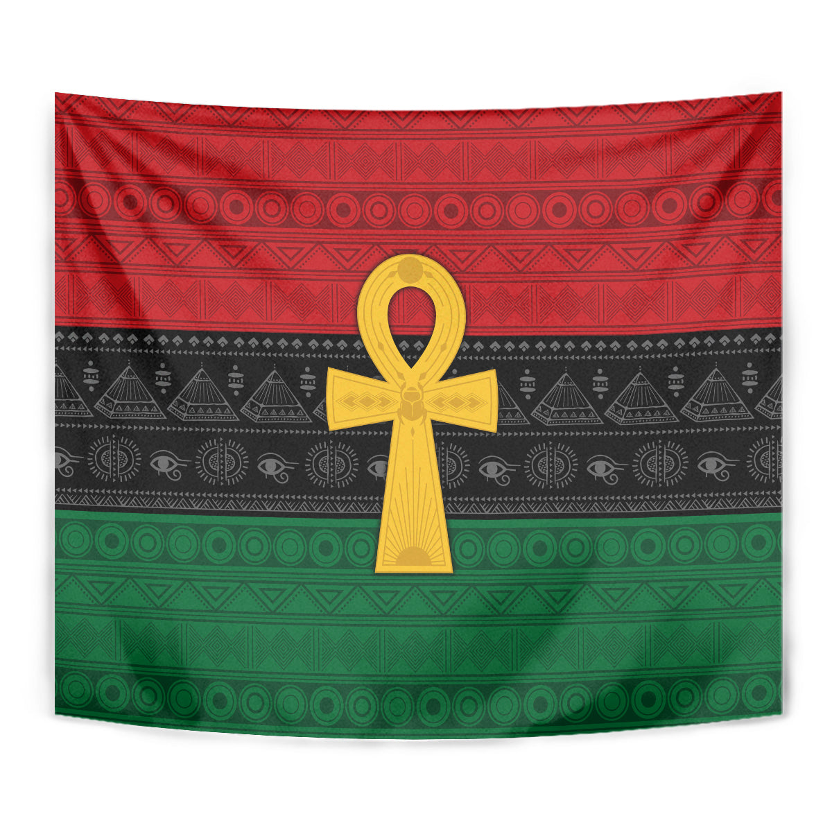 Pan African Ankh Tapestry Egyptian Cross - Wonder Print Shop