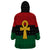 Pan African Ankh Wearable Blanket Hoodie Egyptian Cross - Wonder Print Shop