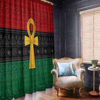 Pan African Ankh Window Curtain Egyptian Cross - Wonder Print Shop