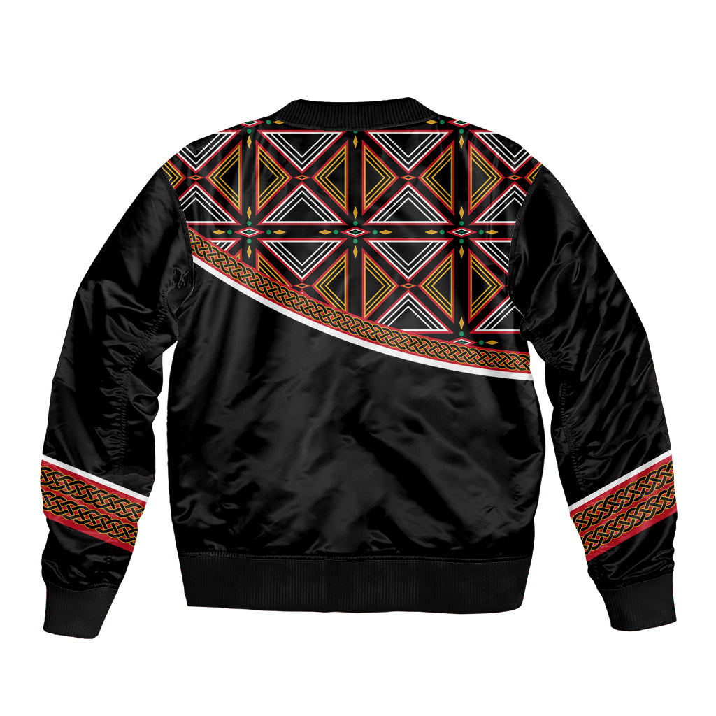 Personalized Bamenda African Bomber Jacket Atoghu Cameroon Print - Wonder Print Shop