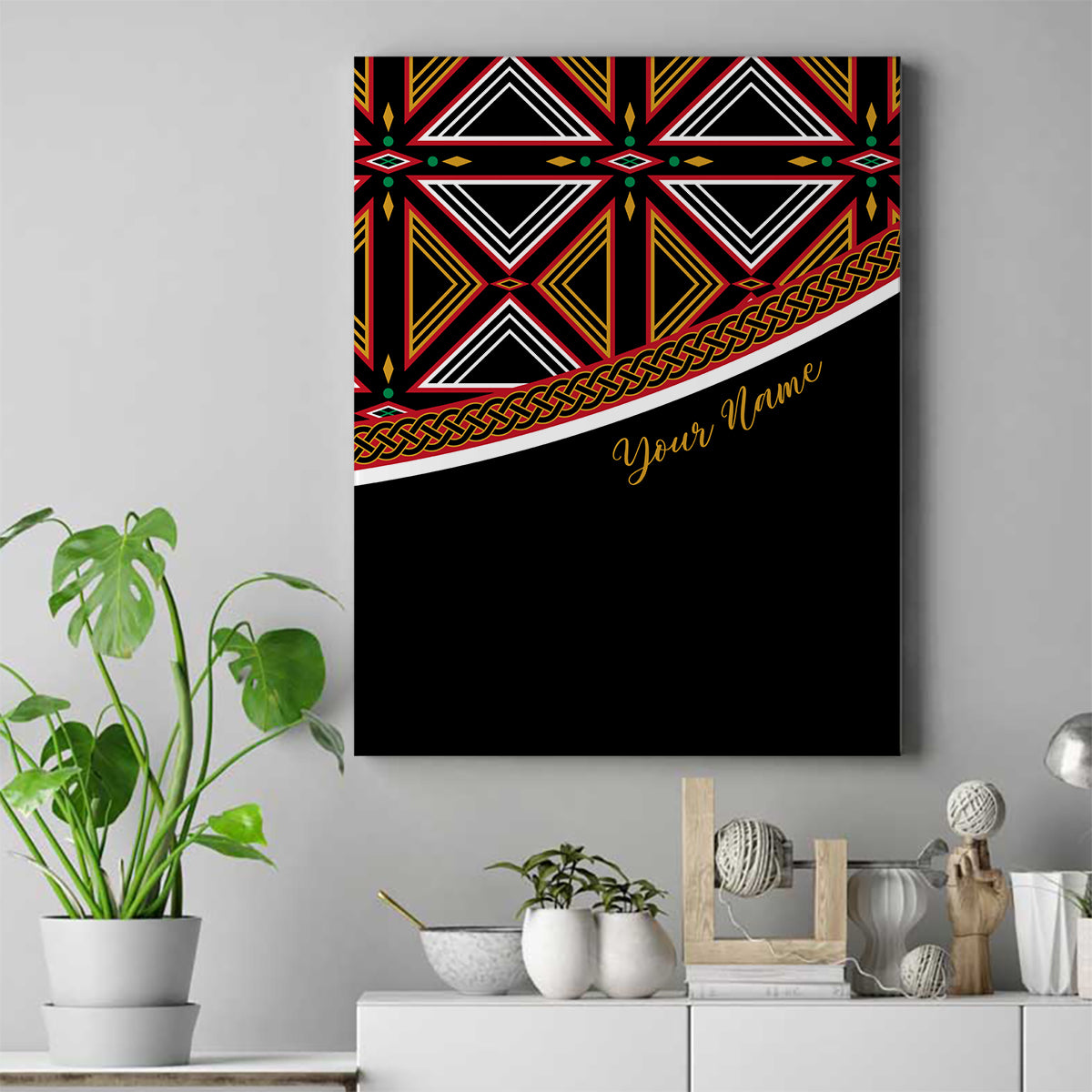 Personalized Bamenda African Canvas Wall Art Atoghu Cameroon Print - Wonder Print Shop