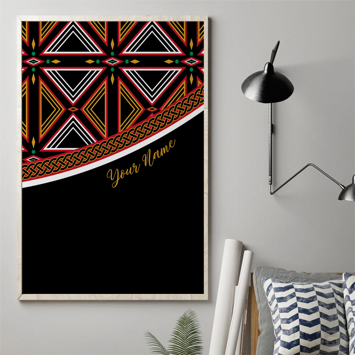 Personalized Bamenda African Canvas Wall Art Atoghu Cameroon Print - Wonder Print Shop