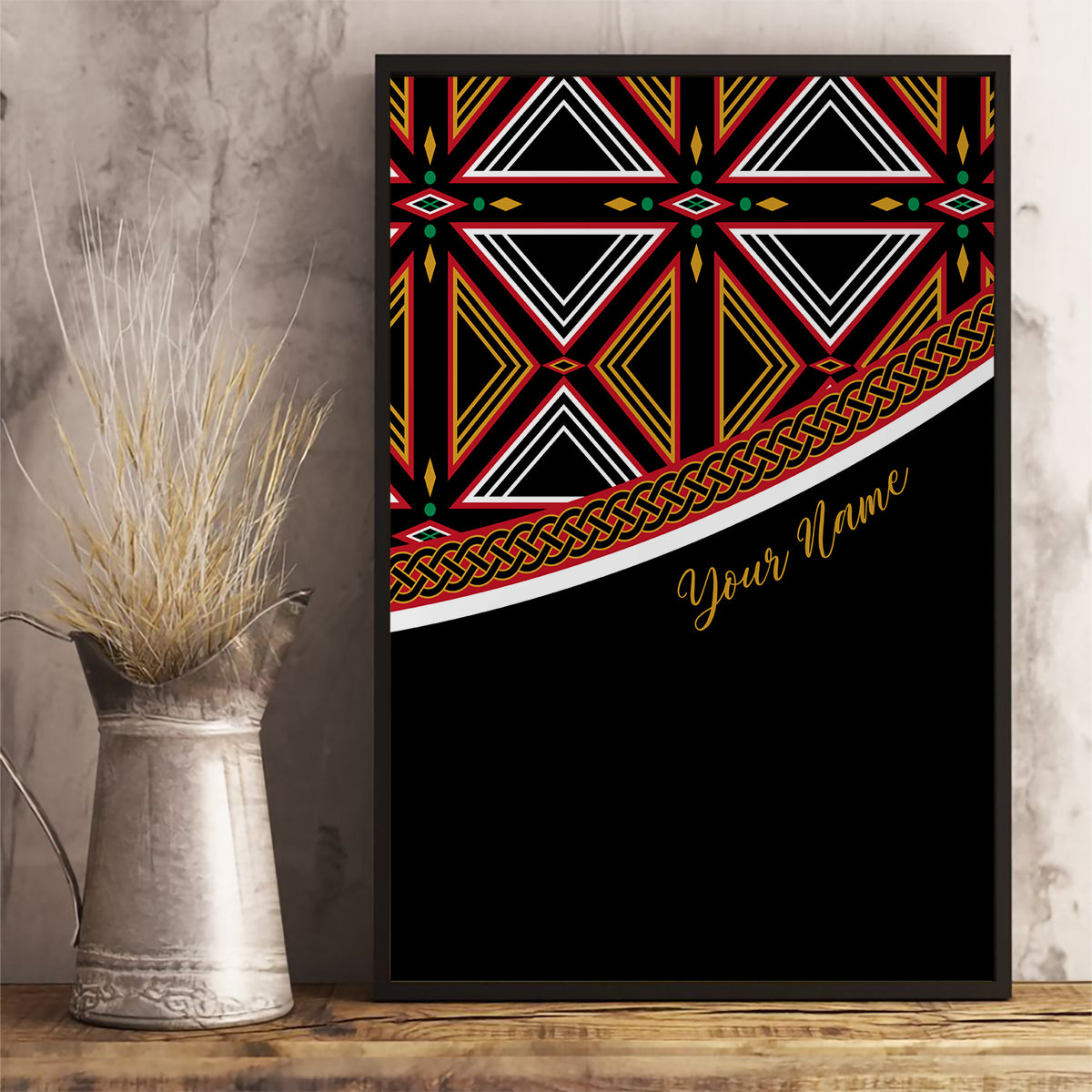 Personalized Bamenda African Canvas Wall Art Atoghu Cameroon Print - Wonder Print Shop