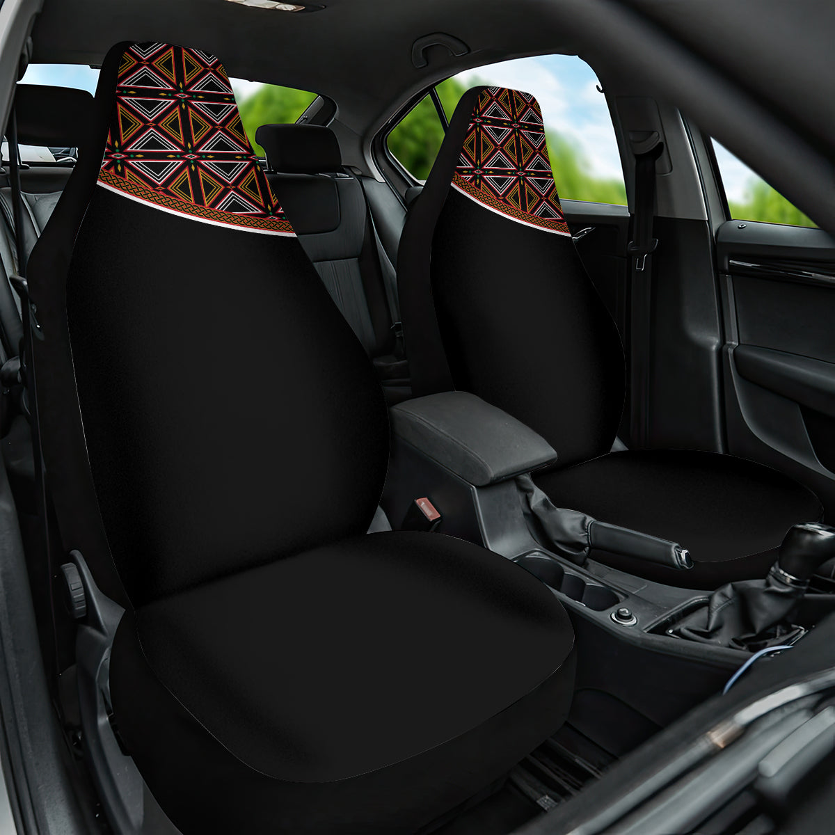 Personalized Bamenda African Car Seat Cover Atoghu Cameroon Print - Wonder Print Shop