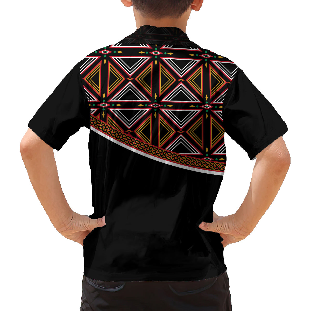 Personalized Bamenda African Family Matching Puletasi and Hawaiian Shirt Atoghu Cameroon Print - Wonder Print Shop