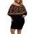 Personalized Bamenda African Off Shoulder Short Dress Atoghu Cameroon Print