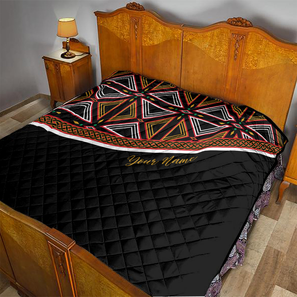 Personalized Bamenda African Quilt Atoghu Cameroon Print - Wonder Print Shop