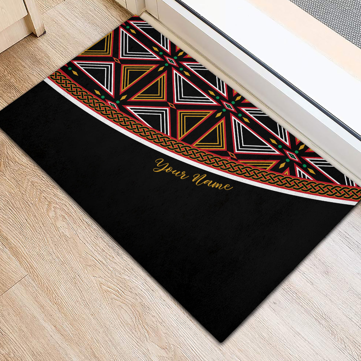 Personalized Bamenda African Rubber Doormat Atoghu Cameroon Print - Wonder Print Shop