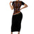 Personalized Bamenda African Short Sleeve Bodycon Dress Atoghu Cameroon Print - Wonder Print Shop