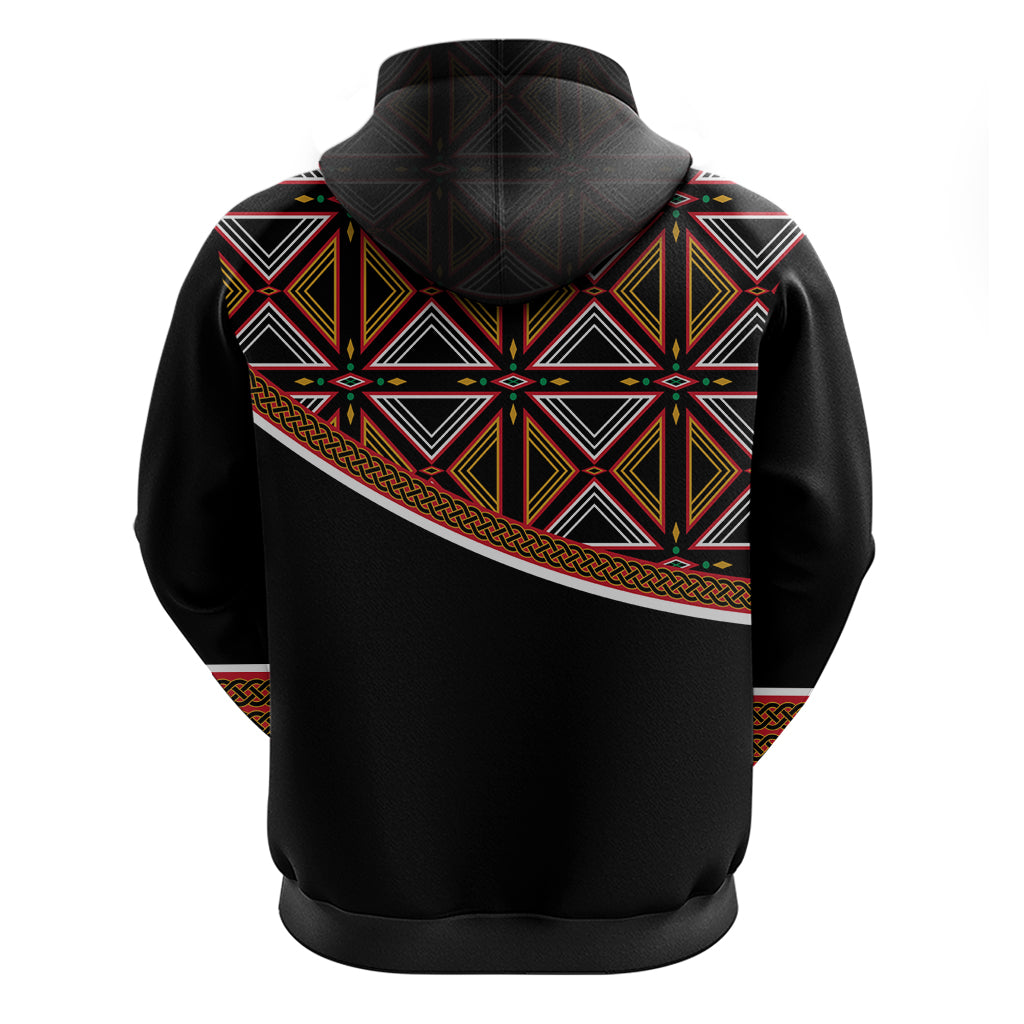 Personalized Bamenda African Zip Hoodie Atoghu Cameroon Print - Wonder Print Shop