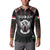 Personalized Sudan Roots Button Sweatshirt African Map in Fingerprint and Tribal Colors