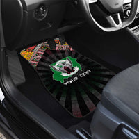 Sudan Roots Car Mats African Map in Fingerprint and Tribal Colors