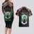 Personalized Sudan Roots Couples Matching Long Sleeve Bodycon Dress and Hawaiian Shirt African Map in Fingerprint and Tribal Colors
