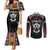 Personalized Sudan Roots Couples Matching Mermaid Dress and Long Sleeve Button Shirt African Map in Fingerprint and Tribal Colors