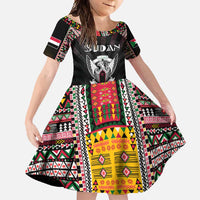 Personalized Sudan Roots Family Matching Long Sleeve Bodycon Dress and Hawaiian Shirt African Map in Fingerprint and Tribal Colors