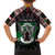 Personalized Sudan Roots Family Matching Off Shoulder Short Dress and Hawaiian Shirt African Map in Fingerprint and Tribal Colors