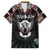 Personalized Sudan Roots Family Matching Puletasi and Hawaiian Shirt African Map in Fingerprint and Tribal Colors