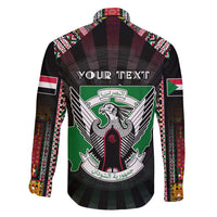 Personalized Sudan Roots Family Matching Short Sleeve Bodycon Dress and Hawaiian Shirt African Map in Fingerprint and Tribal Colors