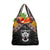 Sudan Roots Grocery Bag African Map in Fingerprint and Tribal Colors