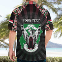 Personalized Sudan Roots Hawaiian Shirt African Map in Fingerprint and Tribal Colors
